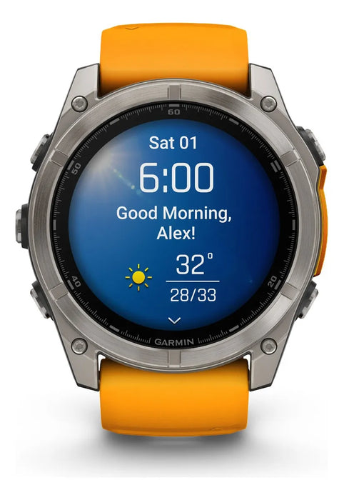 monitor garmin fénix 8 47mm amoled safiro titanio GRADO A