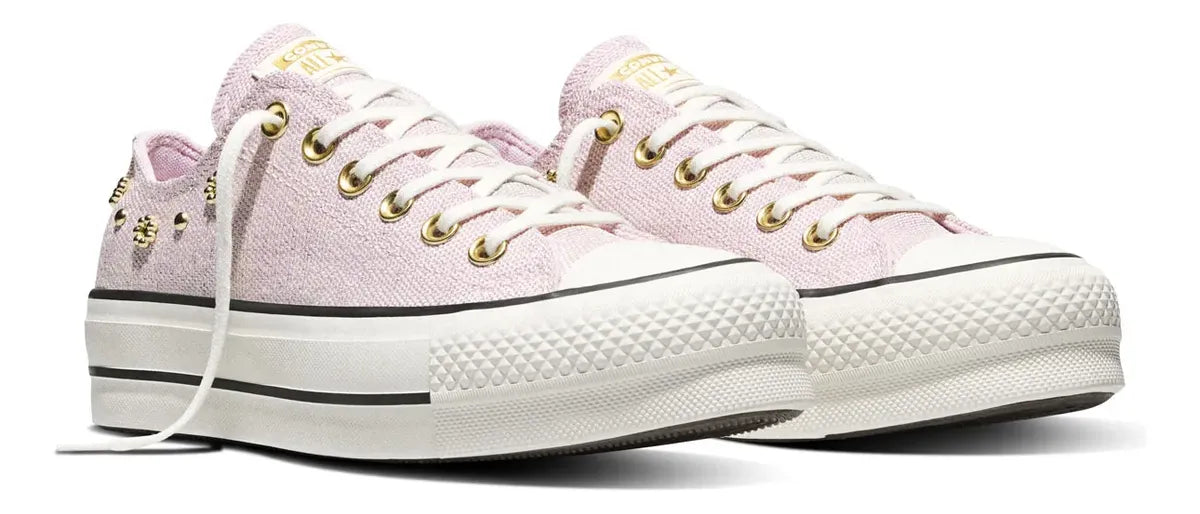 Tenis Converse Lift Shiny Heathered A17595c Mujer Rosa Liso 23 Mx GRADO B