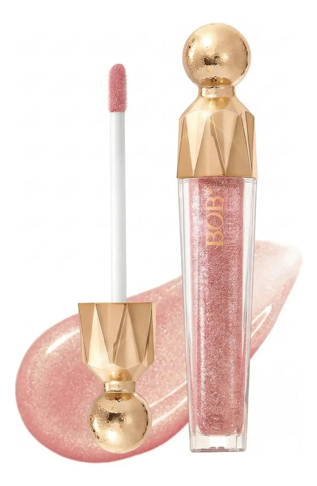 JUICY GLITTER LIP GLOSS COLOR 05| BRILLO LABIAL VOLUMINIZADOR | BOB COSMETICS EFECTO PLUMP + GLITTER | GRADO A