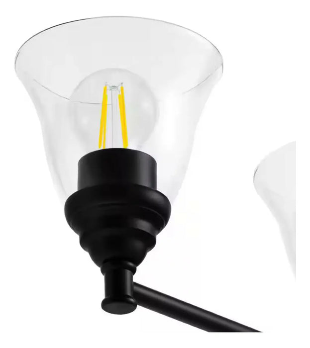 LAMPARA DE TOCADOR DECORATIVA PARA BAÑO 32'' 4 LUCES 60W ESTRUCTURA CAFÃ©  GRADO B