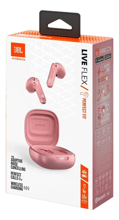 AUDÍFONOS INALÁMBRICOS JBL LIVE FLEX NC BLUETOOTH COLOR RO GRADO B