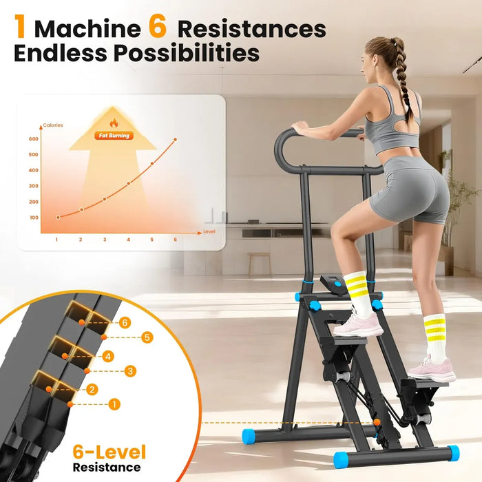 STEPPER HXD-ERGO CASA 6 NIVELES RESISTENCIA 300 LBS GRADO B