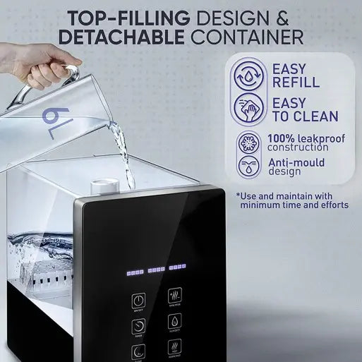 HUPRO 771 HuPro PRO-771 | HUMIDIFICADOR ULTRASÓNICO 6L | NIEBLA FRÍA + CÁLIDA | DIFUSOR DE AROMAS | GRADO A