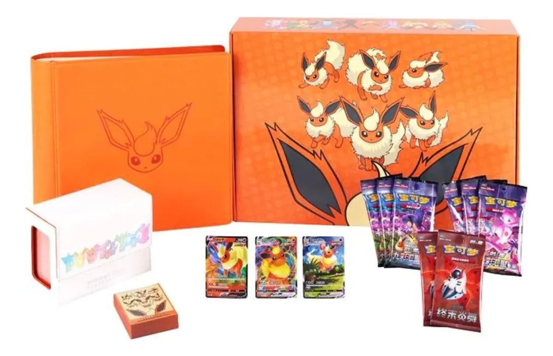 Caja De Regalo Tcg: Pokémon Flareon Advanced Collection | Grado A