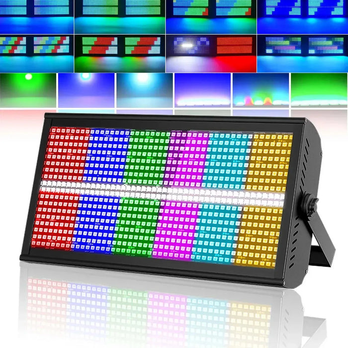 LUZ ESTROBOSCOPICA LED 1000W 48+8 LEDS RGBW ESCENARIO GRADO A