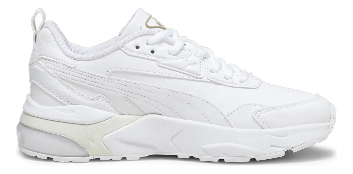 Tenis Casual Puma Vis2k Blanco con Dorado Lisa 24 GRADO A