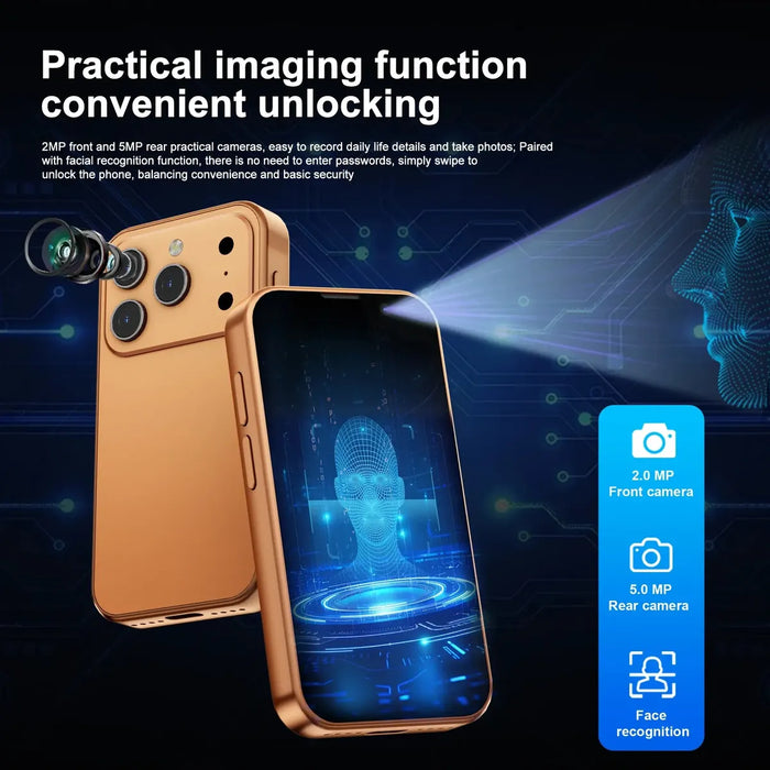 CELULAR W&O I17 MINI 3G 4GB 64GB 3.75 PULGADAS NARANJA GRADO B
