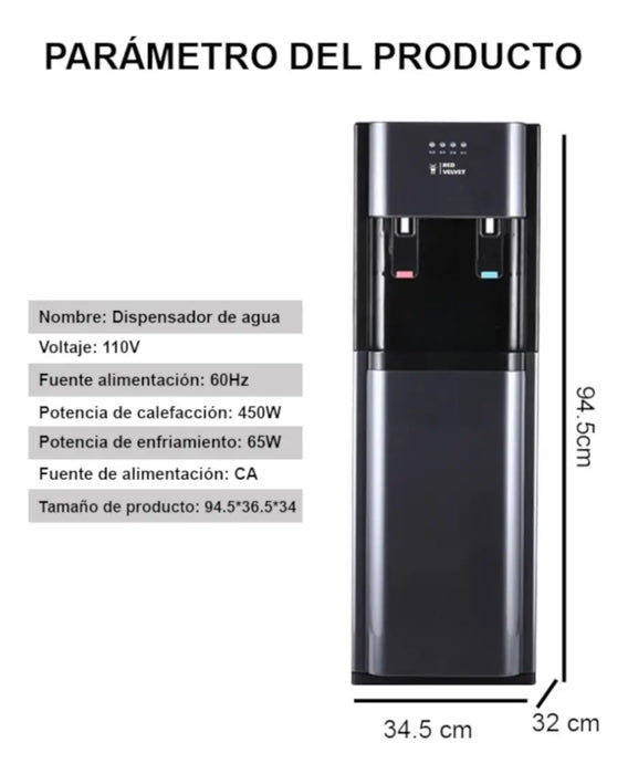 Dispensador de agua carga inferior oculta fría caliente ambiente 110v - GRADO B
