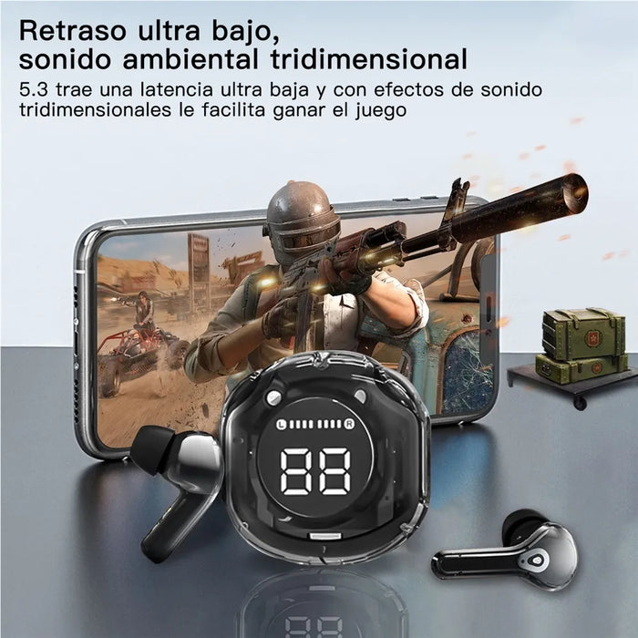 Auriculares Inalámbricos Black Bluetooth Tws 5.3 Fgxdjx GRADO A