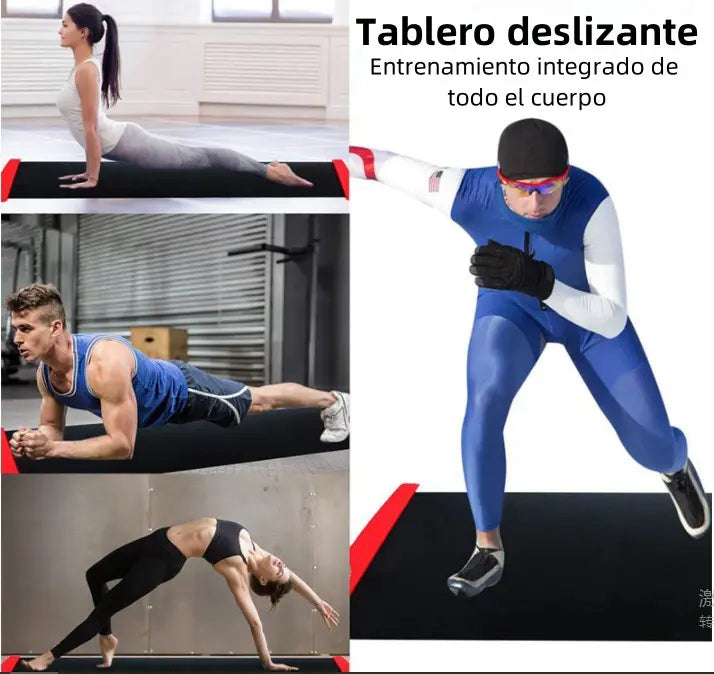 tapete deslizante de entrenamiento patinaje equilibrio 180cm 1 GRADO B
