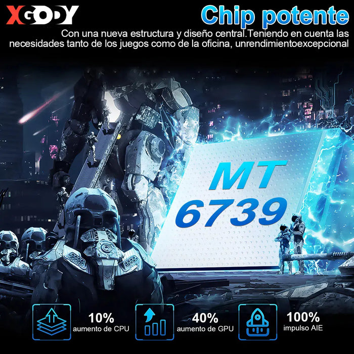 XGODY V80J DUAL SIM SMARTPHONE, 6.528  DISPLAY, 128GB RAM, 6GB INTERNAL MEMORY, GRAY, ANDROID 13, GAMING READY GRADO B