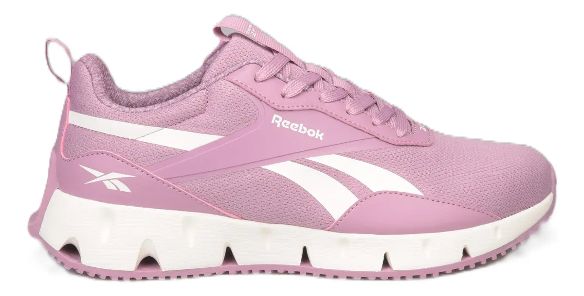 Tenis Morados Reebok Zig Dynamica Str Para Mujer 6883 Morado Lisa 24.5 Mx GRADO A