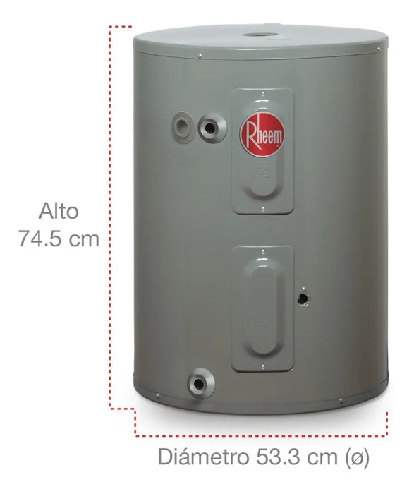 BOILER ELÉCTRICO RHEEM 89VP30 GRIS OXFORD 113L 220V GRADO B