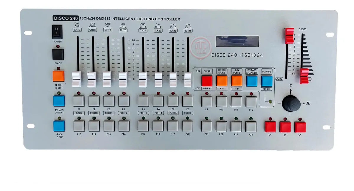 CONTROLADOR DMX 240, CONTROLADOR DE LUCES DJ GRADO B