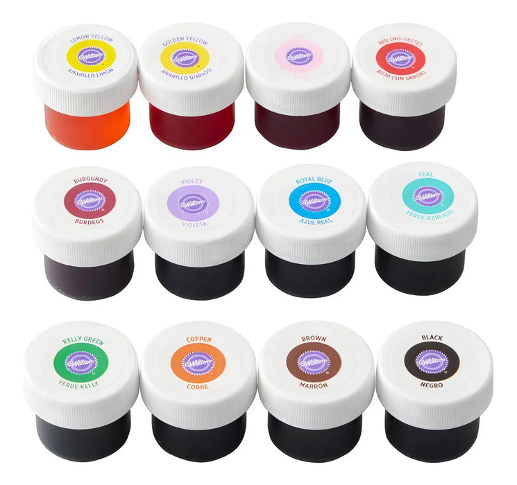 WILLTON 11 ICING COLOR SET INCLUDES 11 LARGE GRADO B