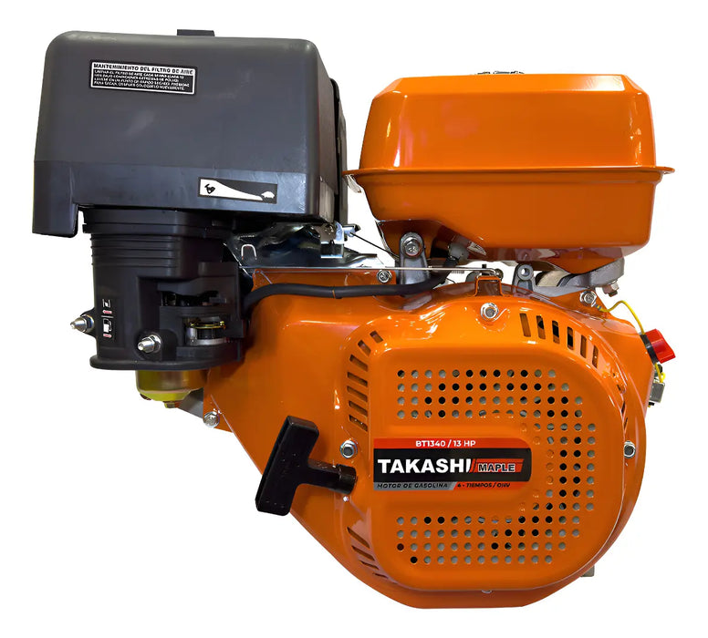 MOTOR A GASOLINA TAKASHI 13HP 4T | 389CC | ENCENDIDO MANUAL | CAJA SELLADA | GRADO B (SIN REVISAR)