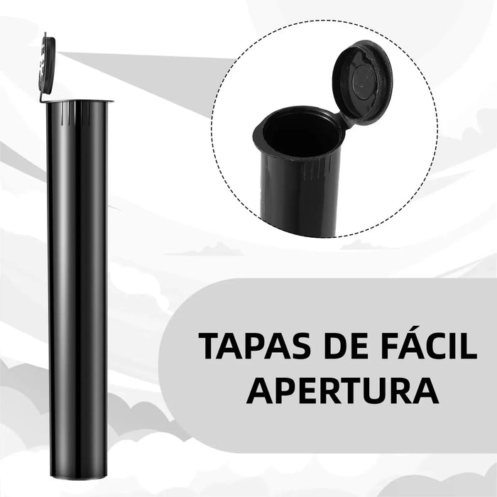 ✨📦TUBO CONTENEDOR HERMETICO POP TOP SQUEEZE 110MM 100 PIEZAS LOTE 3 CAJAS ✨📦 GRADO B
