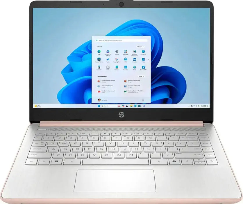 Laptop Hp 14 Pulgadas Intel N150 4 Ram 128 Ssd Ufs Oro Rosa Palido GRADO A
