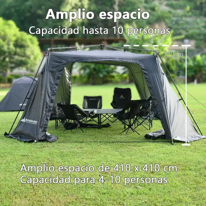 SANDIARIO AM7 TOLDO DOMO DE CÚPULA TIENDA ACAMPAR AUTOMÁTICO NEGRO GRADO B