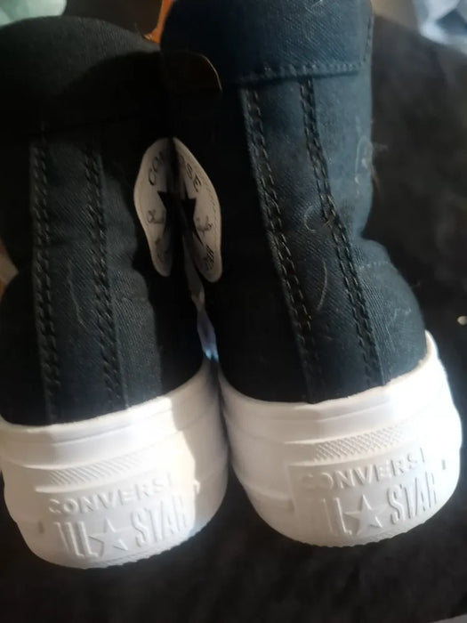 Tenis Converse Day One Platform A19292C Mujer Negro Liso Talla 24 MX | Grado A