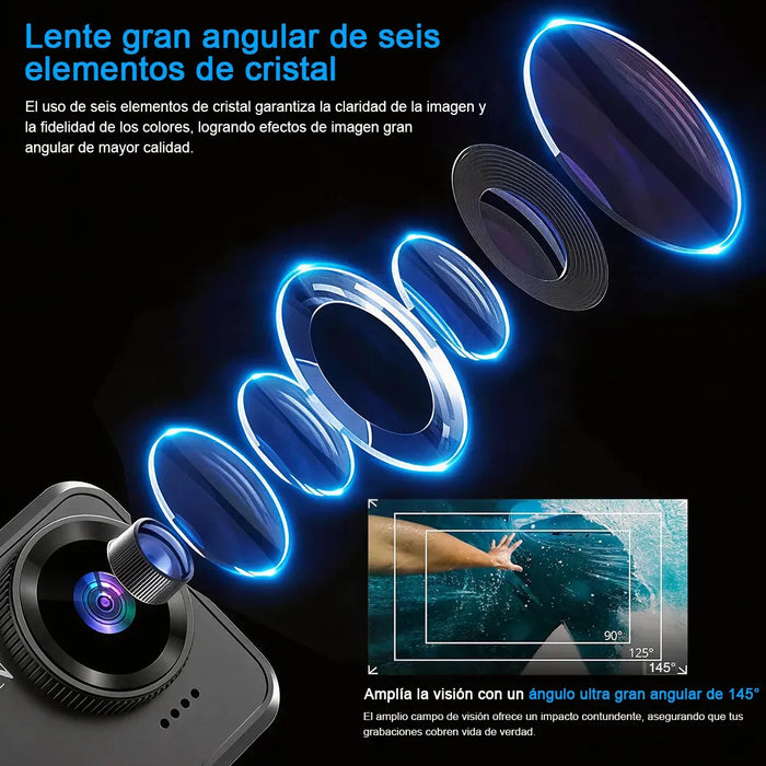 CAMARA DEPORTIVA IMPERMEABLE IP67 WIFI FULL HD 30FPS GRADO B