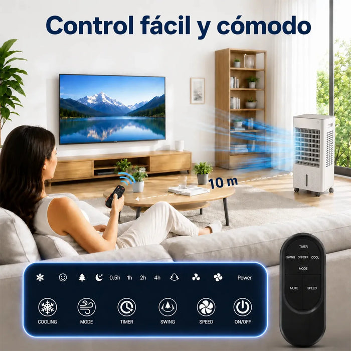 Ventilador Censtech 4 en 1 13L 70° 3 Velocidades Blanco Grado B