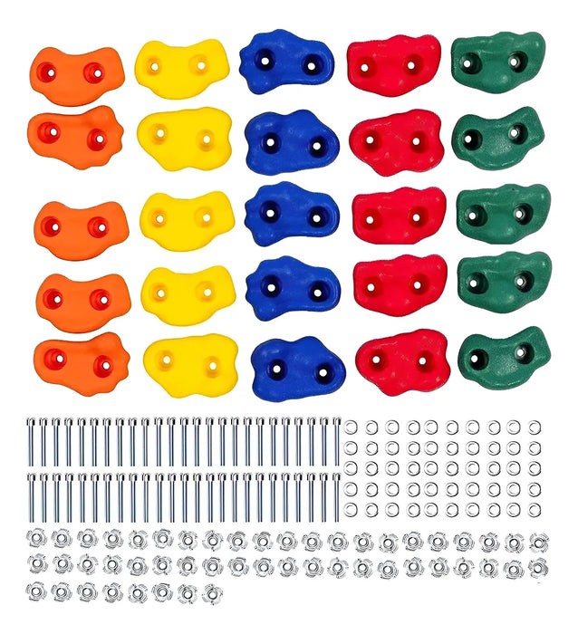 SOPORTES COLORIDOS PARA ESCALADA EN PARED KINSPORY, 25 UDS. GRADO  B - TiendaKomet México