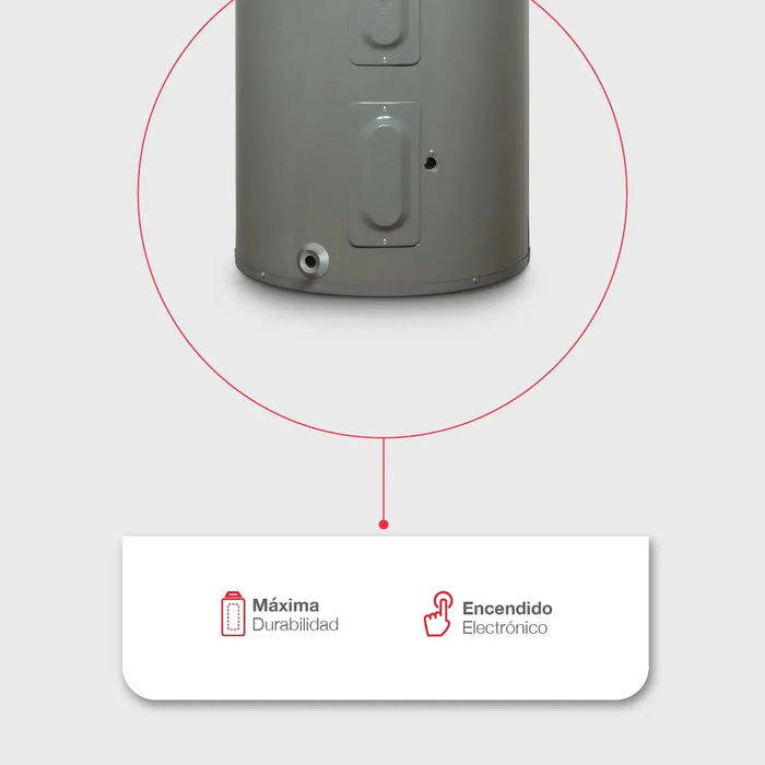 BOILER ELÉCTRICO RHEEM 89VP30 GRIS OXFORD 113L 220V GRADO B