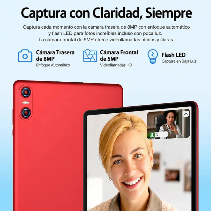 TABLETA ANDROID 15 TABLET 20GB RAM+ 128GB ROM  SKYEGG ROJO GRADO B