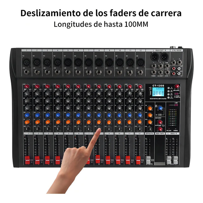 MEZCLADOR BLUETOOTH NXG GX12 12 CANALES GRADO B