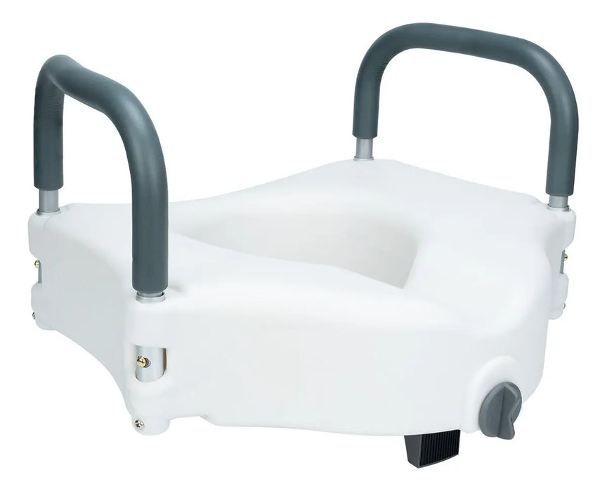Asiento Elevador y Extensión para WC con Apoyabrazos | Seguridad para Baño | Grado B
