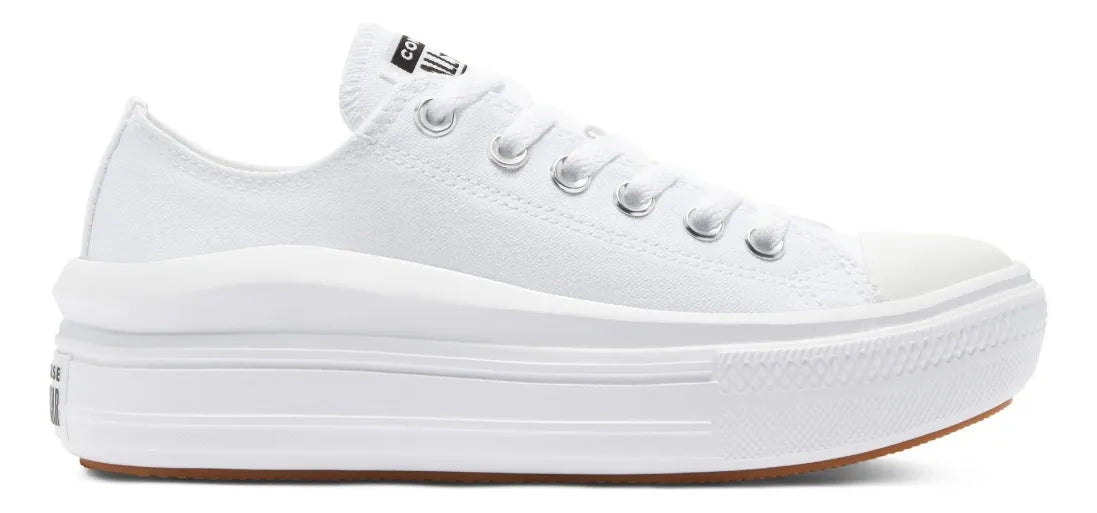 Tenis Converse All Star Move Ox Blanco Con Plataforma Mujer Adulto TALLA 24 MX GRADO A