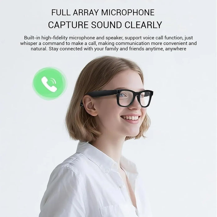 Lentes Inteligentes con Cámara AI y Filtro de Luz Azul GRADO B