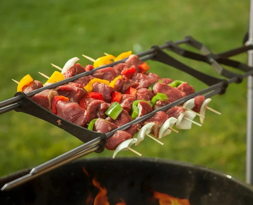 DOBLE VARA PARA ASADOR KANKA - BROCHETAS Y CORTES DELGADOS GRADO B