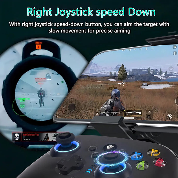 CONTROL JOYSTICK INALÁMBRICO NINTENDO SWITCH SOPORTE XBOX-MODE-ON-PC-HOSTS BLUETOOTH JOYSTICK-DE-EFECTO-HALL GAMEPAD REGALOS NEGRO GRADO B
