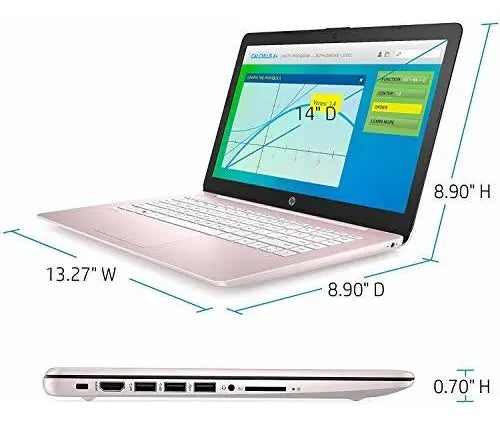 Laptop Hp 14 Pulgadas Intel N150 4 Ram 128 Ssd Ufs Oro Rosa Palido GRADO A