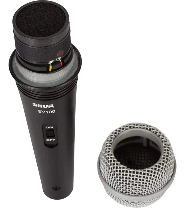 Micrófono Xlr-qtr Negro/plateado Sv100 GRADO B