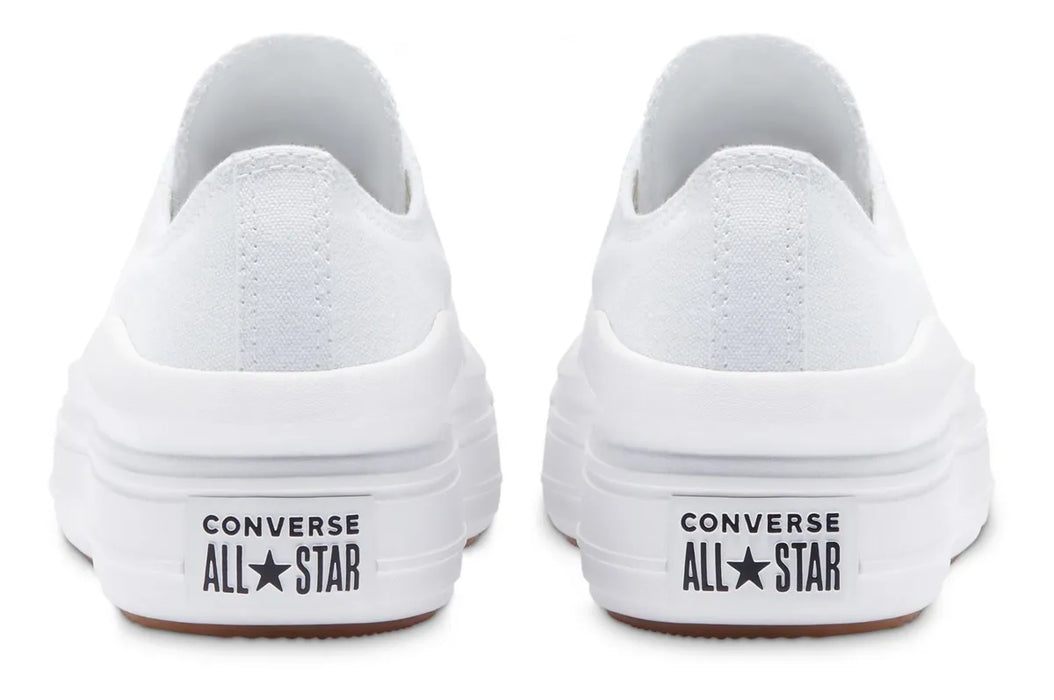 Tenis Converse All Star Move Ox Blanco Con Plataforma Mujer Adulto TALLA 24 MX GRADO A