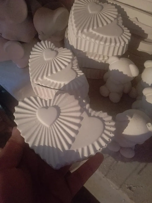 Molde para Chocolate y Alhajero con Forma de Corazón Transparente | Grado B