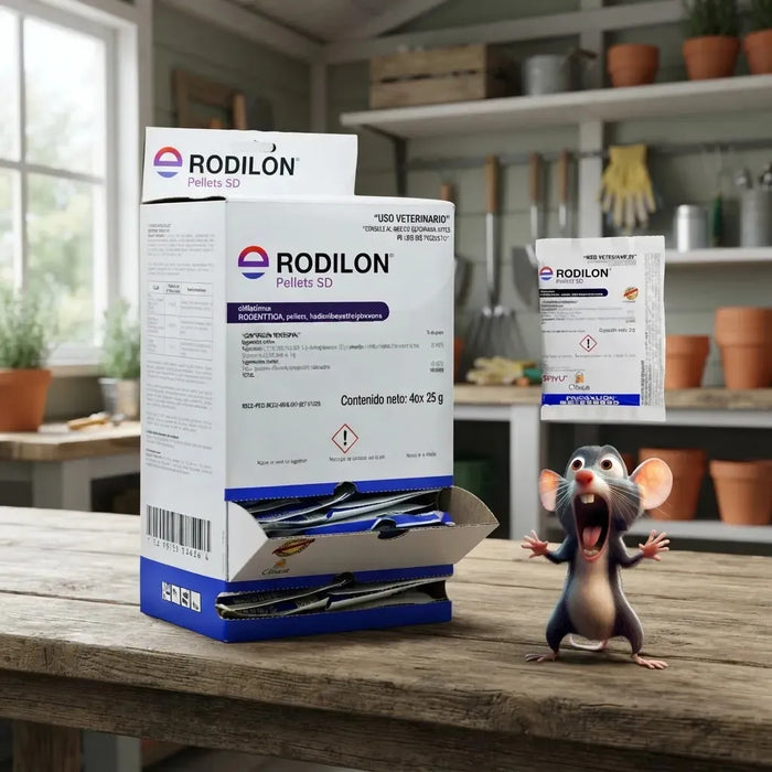 Rodilon Pellets Sd Envu Rodenticida Ratas Ratones Pack 40 Sobres 25g-Grado B