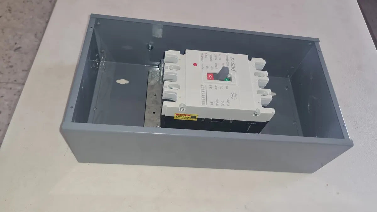Gabinete + Interruptor 80 Amper Caja Moldeada 3 Polos Termo Sobreponer-GRADO B