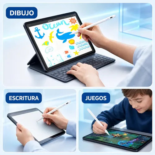 Lápiz Óptico Magnético Inalámbrico para iPad con 6 Puntas | Grado B