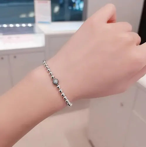 PULSERA DE CUENTAS CUENTAS SENCILLAS CON DENSAS 4