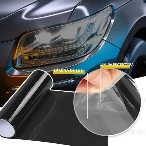 Vinil para Faros Frente Auto Coche Variedad Colores 30CM*1M | Grado B