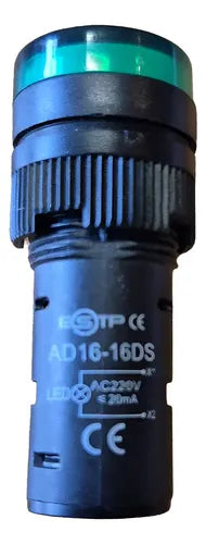 FOCO PILOTO LED 16MM AZUL