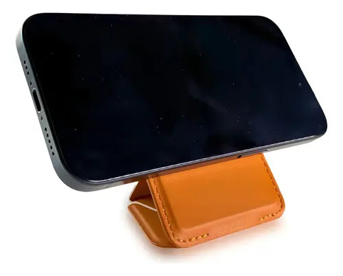Tarjetero Cartera Magnético Compatible con MagSafe para iPhone Color Camel | Grado B