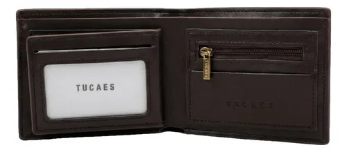 Cartera Billetera de Hombre con Protección RFID Color Marrón | Grado B