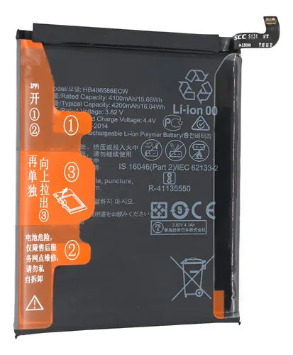 BATERíA PARA HUAWEI P40 LITE /MATE 30 HB486586ECW