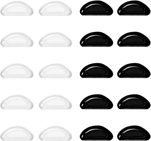 10 Almohadillas Nasales de Silicona Suave para Lentes | Grado B