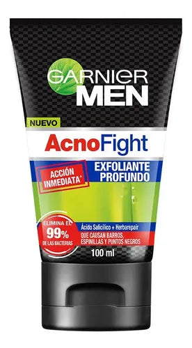 Exfoliante Anti-acné Garnier Men Acno Fight 100ML Na | Grado B